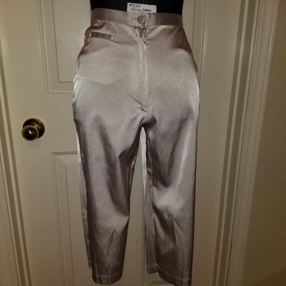 #384 NWT Reflections by Spiegel Grey Poly Capri